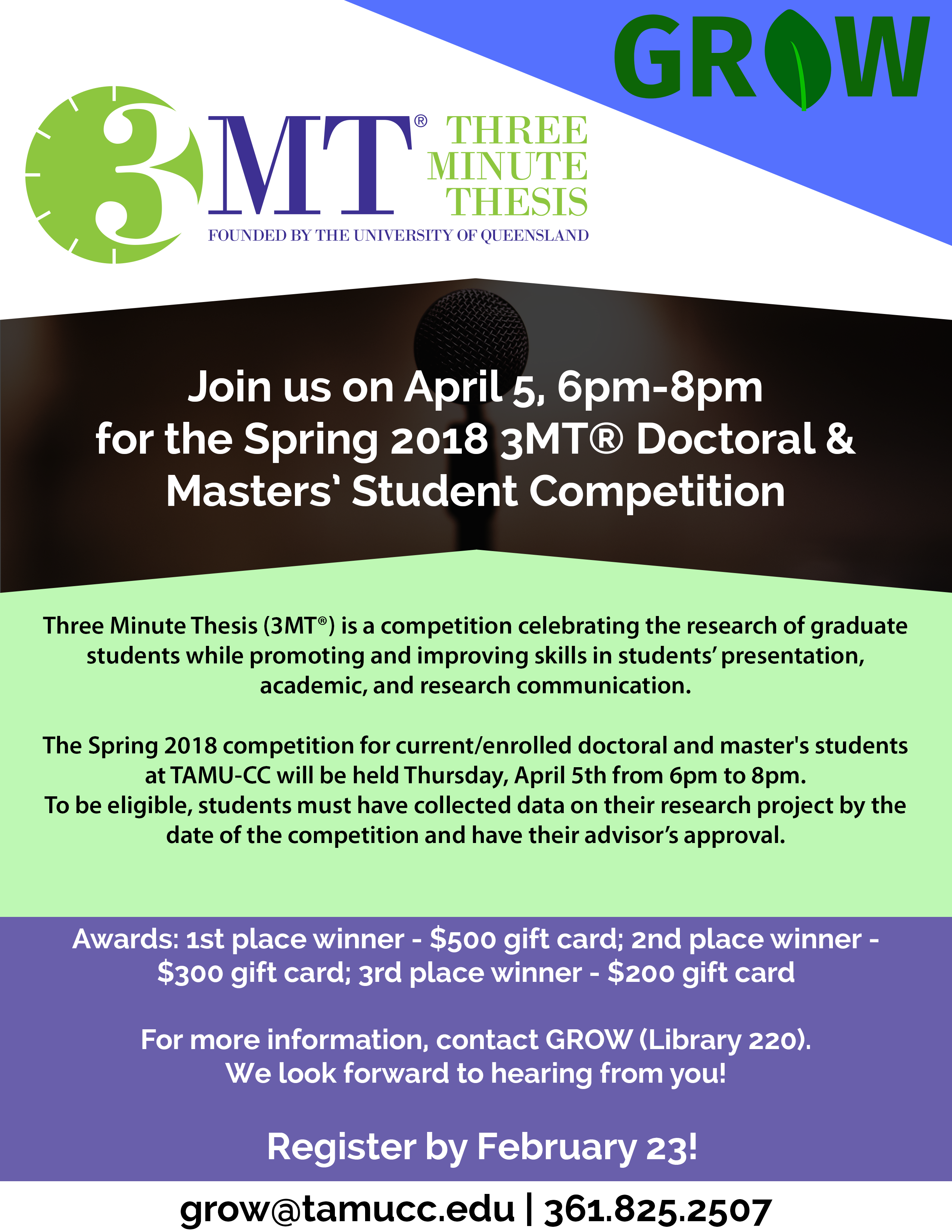 Three minute thesis